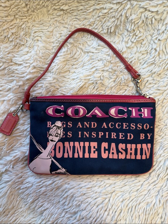 Coach Handbags - Coach Limited Edition Bonnie Cashin Wristlet Navy/Pink wristlet